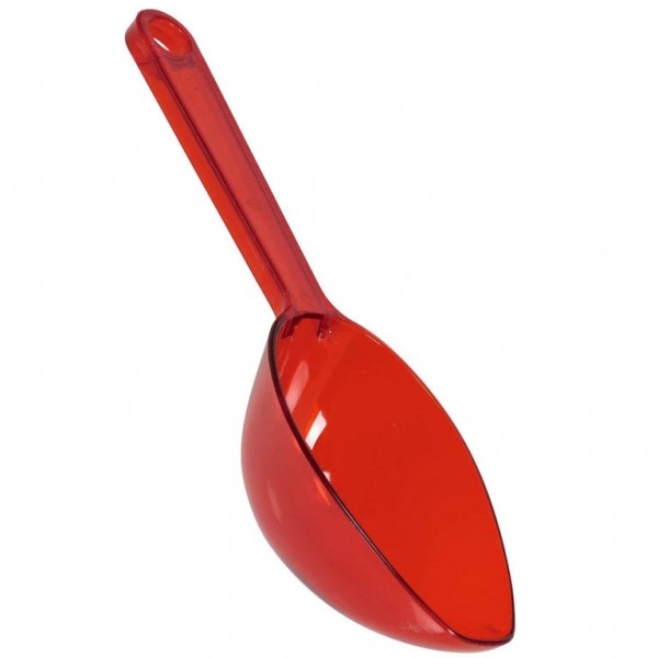 Pelle à bonbons en plastique rouge Pelle à bonbons en plastique rouge