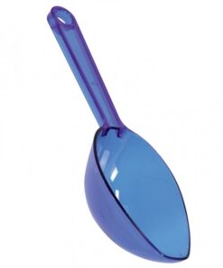 Pelle à bonbons en plastique bleu vif