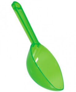 Pelle à bonbons en plastique vert candy bar
