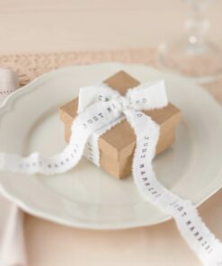 Ruban coton mariage vintage Just Married