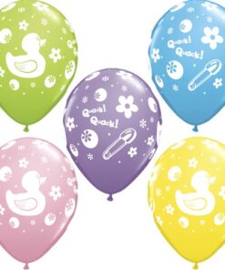 5 Ballons Baby Shower canard ducky