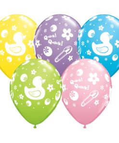5 Ballons Baby Shower canard ducky
