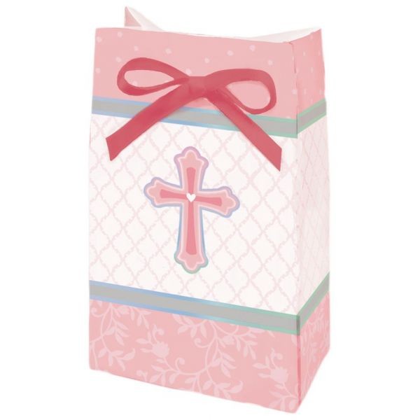 12 sachets baptême communion fille rose croix 12 sachets baptême communion fille rose croix