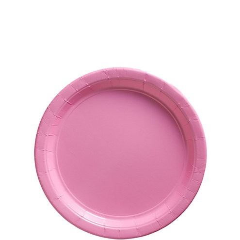 20 assiettes à dessert rose pâle en carton 17 cm 20 assiettes à dessert rose pâle en carton 17 cm