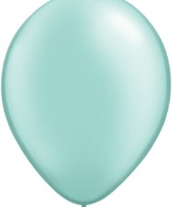 5 ballons perlés vert menthe mint