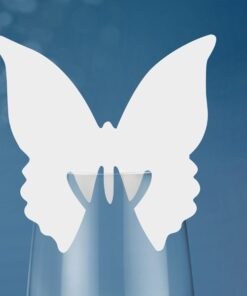 Nominette marque place papillon blanc (x 10)