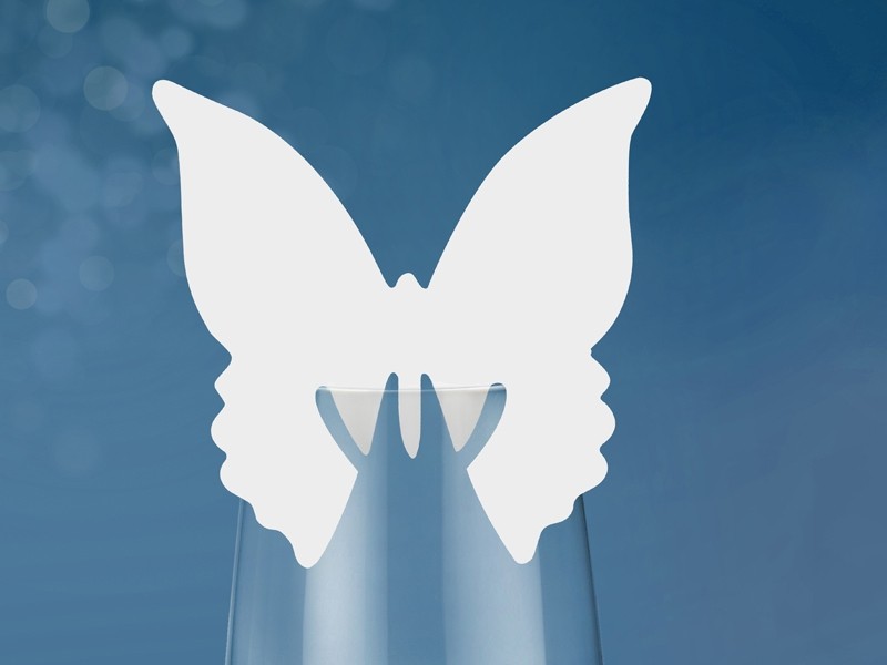 Nominette marque place papillon blanc (x 10) Nominette marque place papillon blanc (x 10)