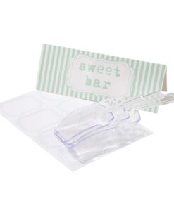 Kit déco Candy bar vert menthe pelles bonbons