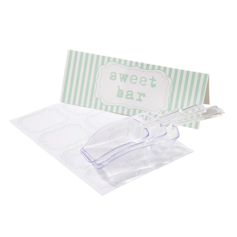 Kit déco Candy bar vert menthe pelles bonbons Kit déco Candy bar vert menthe pelles bonbons