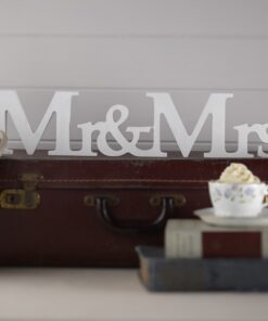 Lettres en bois Mr & Mrs déco table mariage