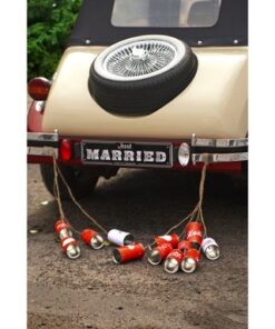 Deco voiture mariage, boites a conserves (x5)