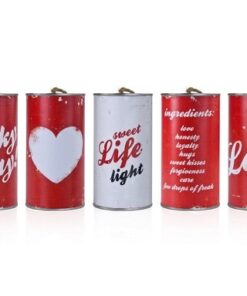 Deco voiture mariage, boites a conserves (x5)