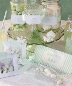 Kit déco Candy bar vert menthe pelles bonbons