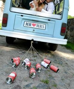 Deco voiture mariage, boites a conserves (x5)