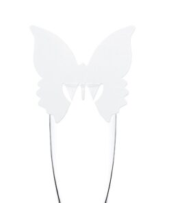 Nominette marque place papillon blanc (x 10)