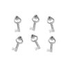 25 Médaillons clés argentée coeur charms