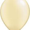 5 ballons de baudruche en latex ivoire crème