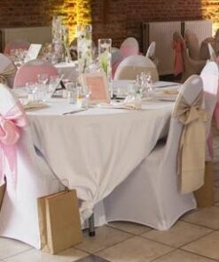 Location noeud de chaise beige champagne nude