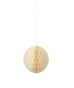 Boules papier alvéolées pastel blush