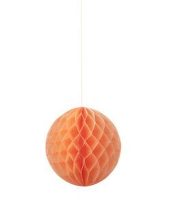 Boules papier alvéolées pastel blush
