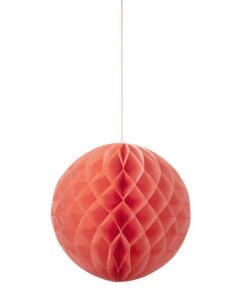 Boules papier alvéolées pastel blush