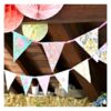 Guirlande de fanions fleurs vintage tea party