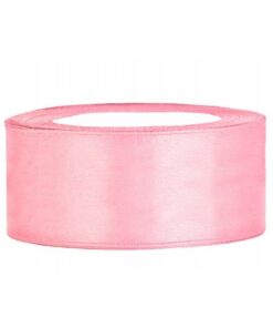 Ruban de satin large 25 mm rose pâle 25M