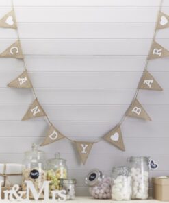 LOCATION guirlande CANDY BAR jute