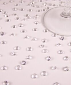 Confettis perles rondes diamant transparent 6mm