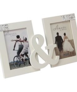 Cadre photo mariage "Mr & Mrs" table mariés