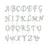 Pique diamant strass lettre decoration gateau
