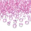 Perles diamant de table rose pâle 12mm