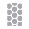 10 sacs en papier pois candy bar gris argent