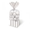 10 sachet bonbons cellophane gris argent 27cm
