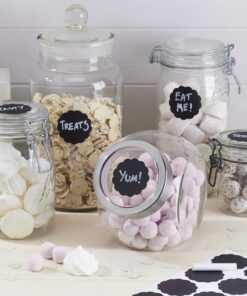 12 étiquettes ardoise ronde candy bar bonbonnière