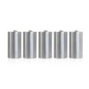 Deco voiture mariés, boites a conserves metal argent (x5)