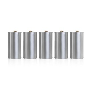 Deco voiture mariés, boites a conserves metal argent (x5) Deco voiture mariés, boites a conserves metal argent (x5)