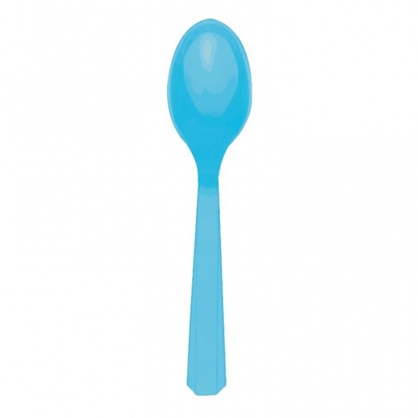 20 cuillères en plastique bleu turquoise 20 cuillères en plastique bleu turquoise