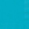 50 serviettes bleu turquoise caraïbes 33 cm