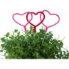 5 pics décoratifs "sweet love" coeur rose et rouge