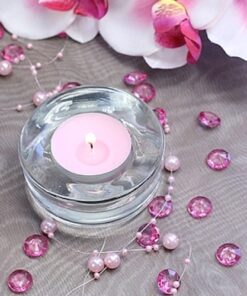 Perles diamant de table rose pâle 12mm