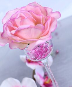 Perles diamant de table rose pâle 12mm