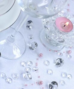 Perles Diamant de table transparent 12mm
