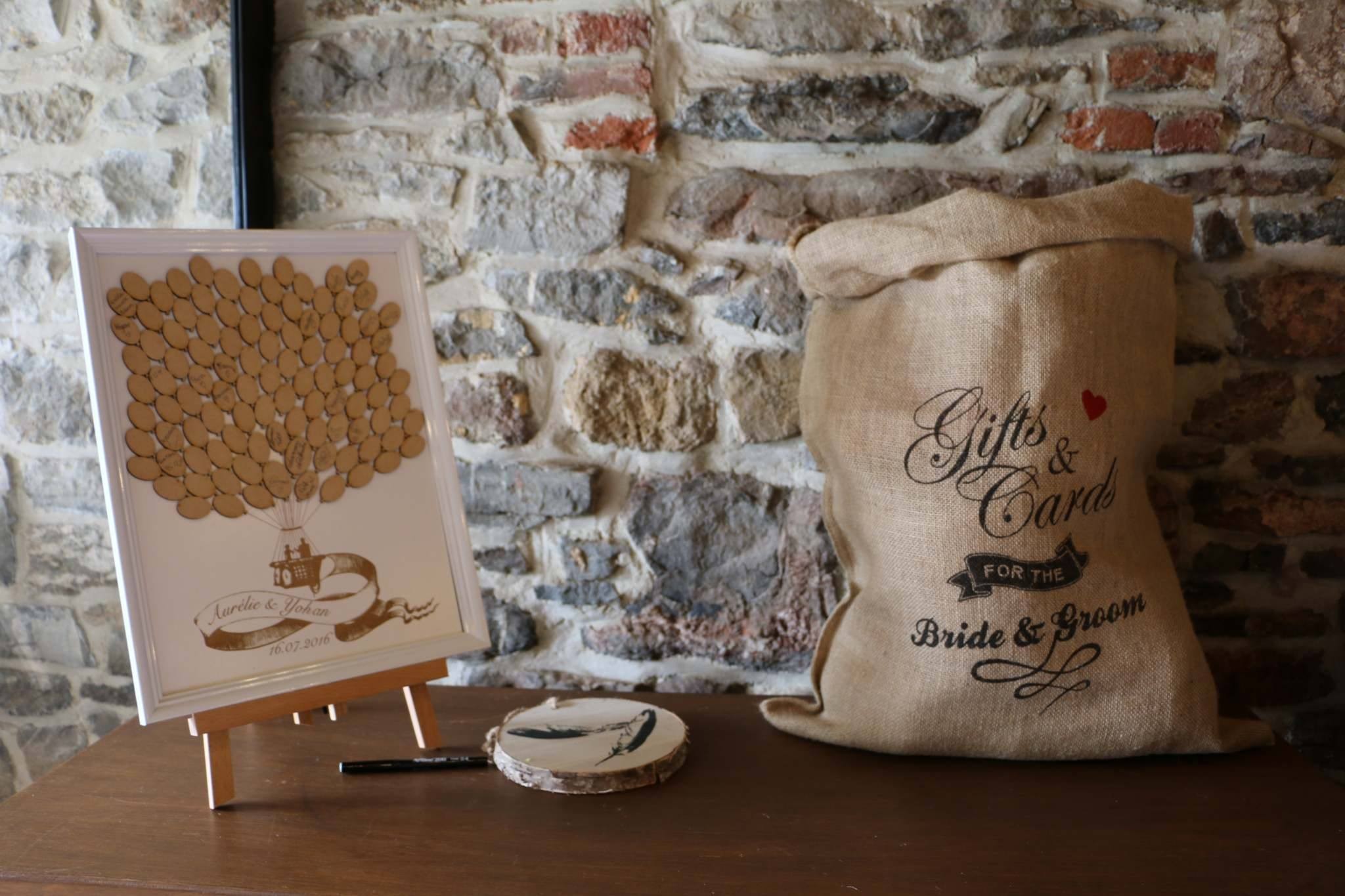 Sac toile de jute urne tirelire mariage champêtre Sac toile de jute urne tirelire mariage champêtre