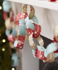 Guirlande Noël Pain d'épices chaîne de papier 10M