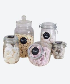 12 étiquettes ardoise ronde candy bar bonbonnière