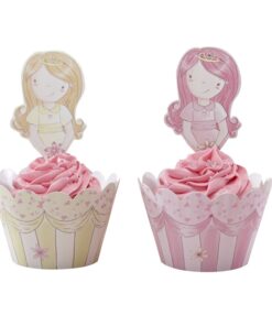Décorations et pics à gâteau Princesse Carrosse
