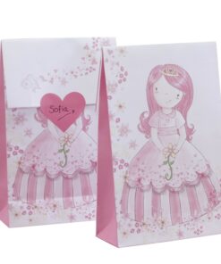 12 pochettes cadeaux princesse anniversaire