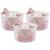 Pots à glace ou bonbons princesse carrosse rose