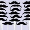 20 pics à cocktail ou cupcakes "moustache"